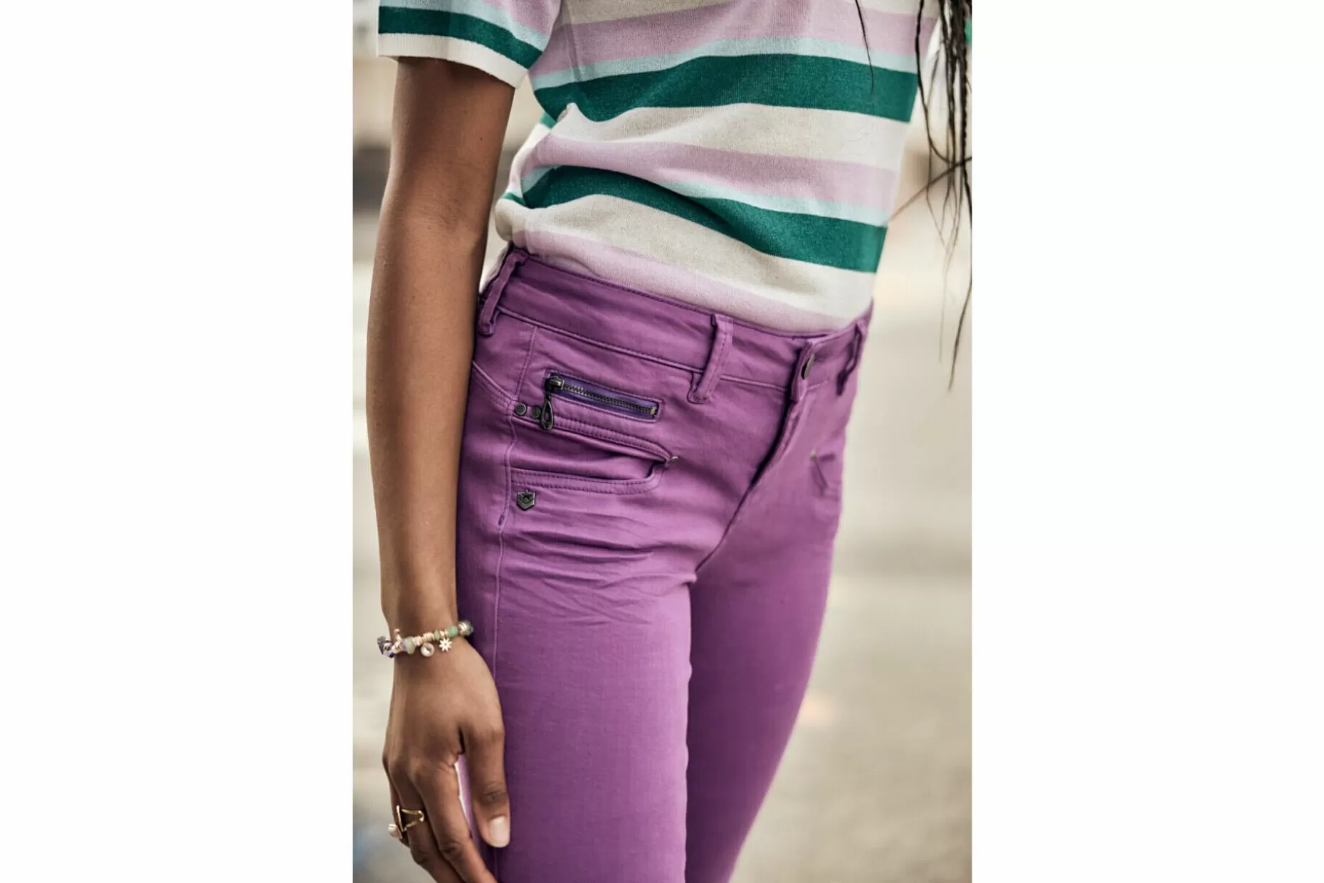 Freeman T Porter Alexa Cropped New Magic Color Colored Pants Woman, Dewberry Online
