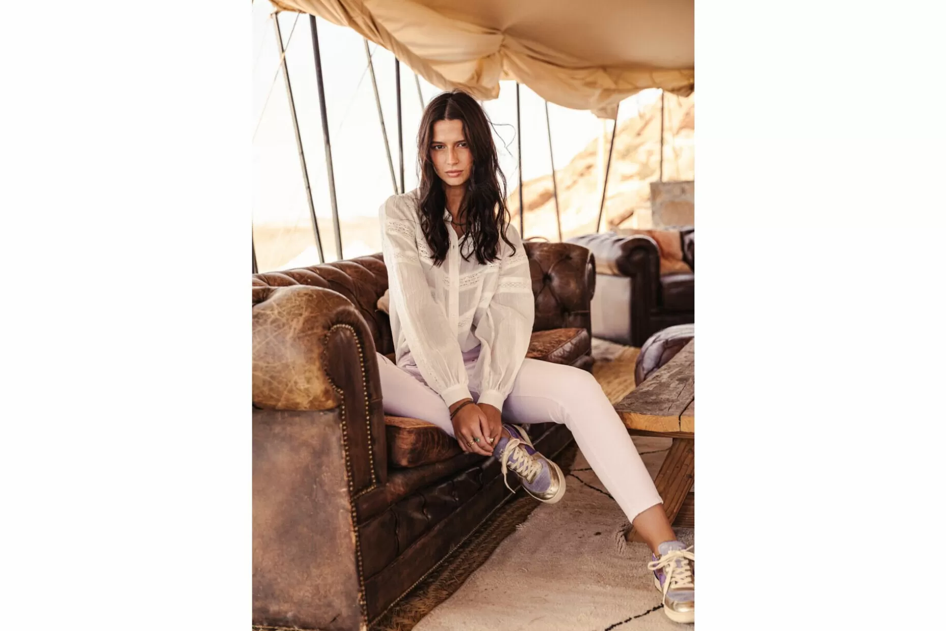 Freeman T Porter Alexa Cropped New Magic Color Colored Pants Woman, Pastel Lilac Fashion