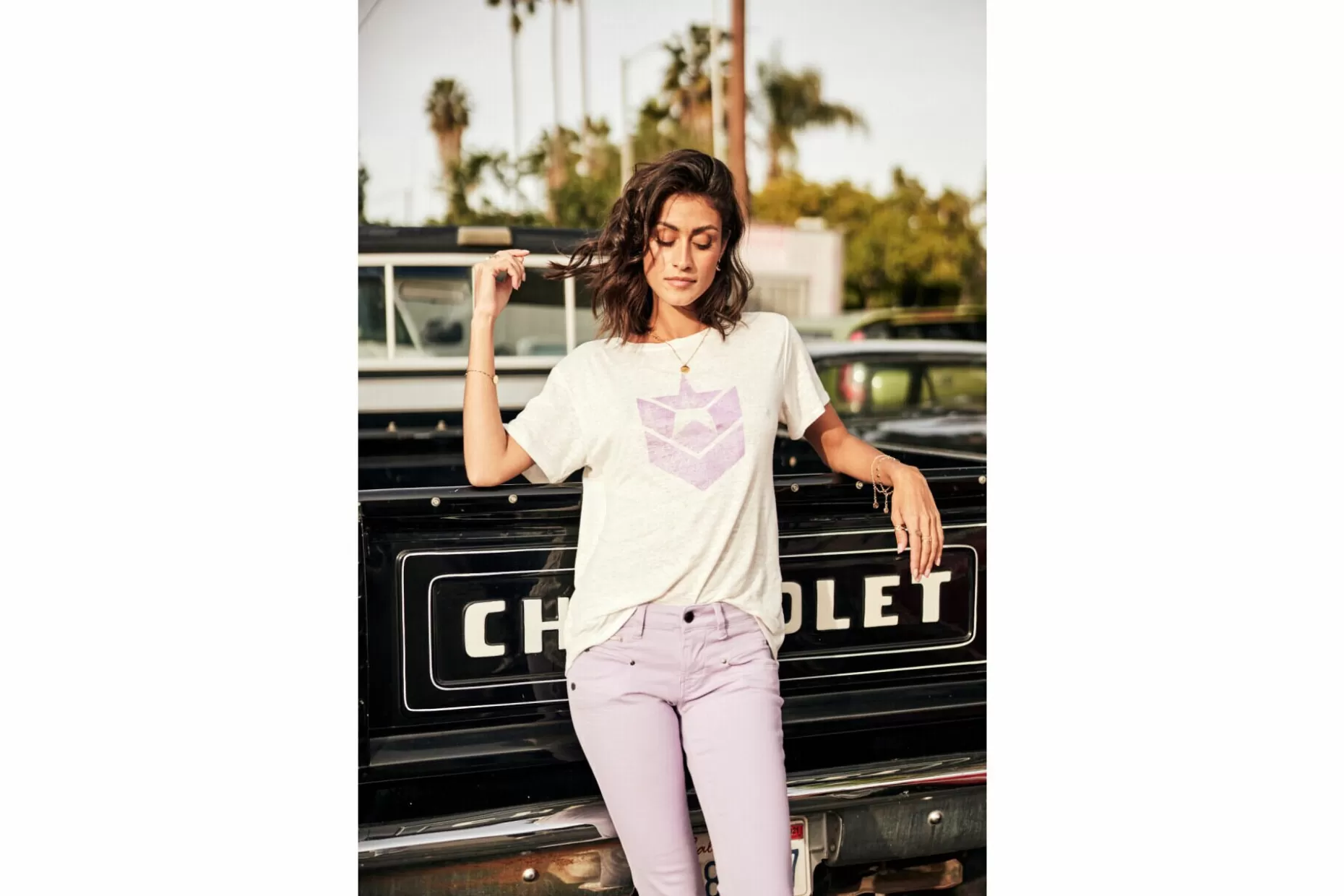 Freeman T Porter Alexa Cropped New Magic Color Colored Pants Woman, Purple Rose Best